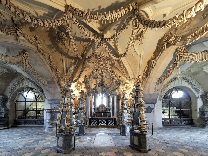 Capilla de los huesos en Kutna Hora